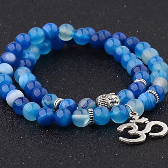 Gemstone Meditation Mala bracelet - Picture 4 of 11